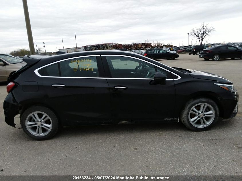 2017 Chevrolet Cruze Premier VIN: 3G1BF6SM1HS536026 Lot: 20158234