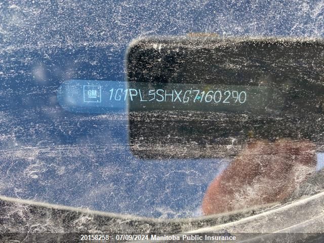 2016 Chevrolet Cruze Ls VIN: 1G1PL5SHXG7160290 Lot: 20158258