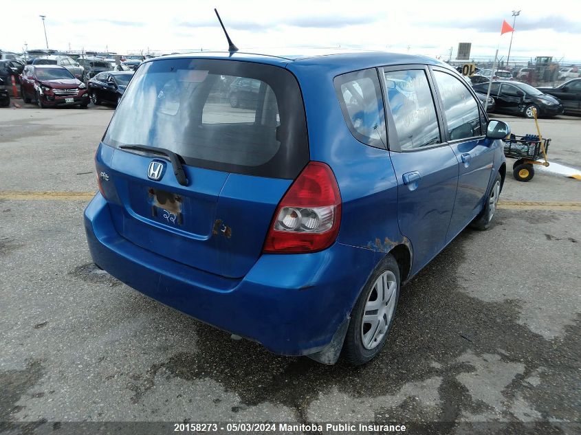 2007 Honda Fit Lx VIN: JHMGD37447S807454 Lot: 20158273