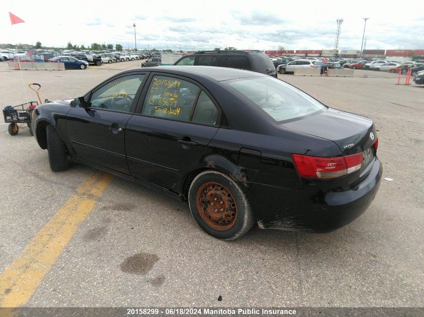 2007 Hyundai Sonata Gl VIN: 5NPET46CX7H185659 Lot: 20158299