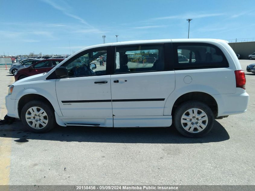 2016 Dodge Grand Caravan Se VIN: 2C4RDGBG2GR332763 Lot: 20158456