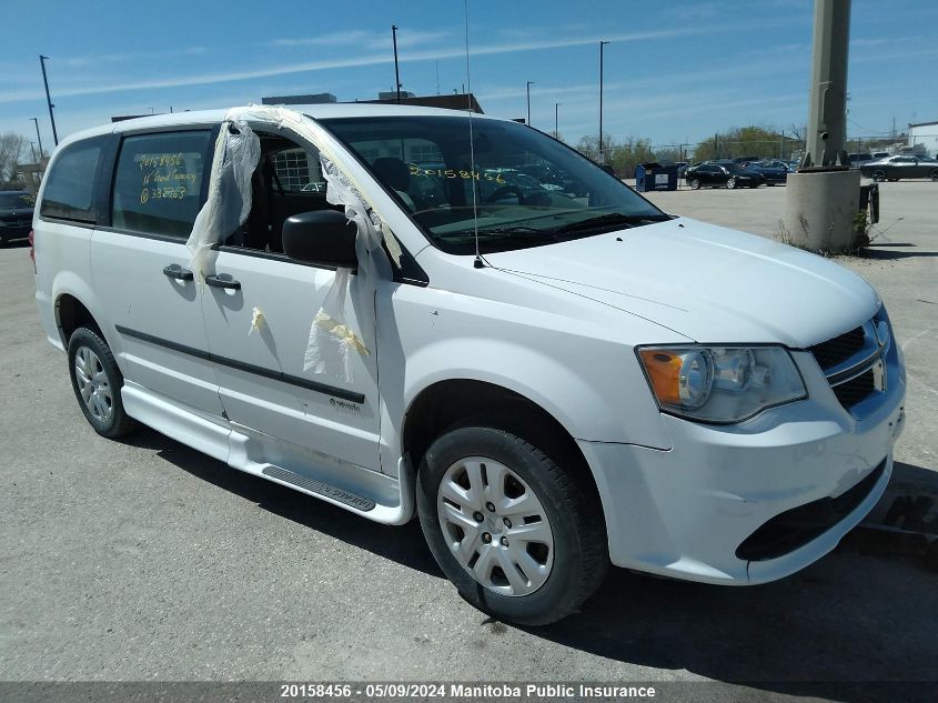 2016 Dodge Grand Caravan Se VIN: 2C4RDGBG2GR332763 Lot: 20158456