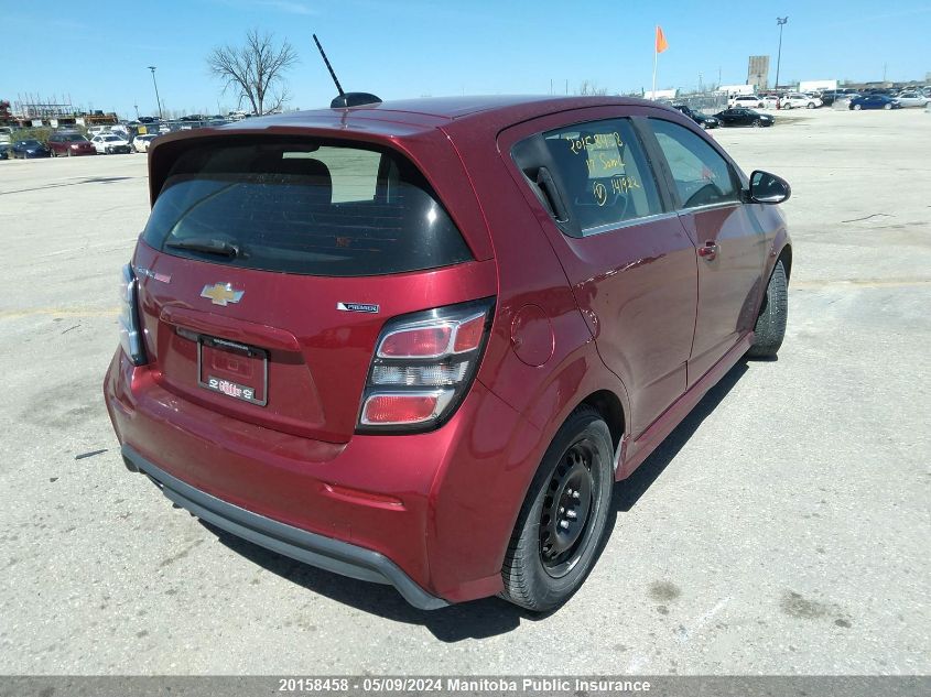 2017 Chevrolet Sonic Ltz VIN: 1G1JF6SB1H4141922 Lot: 20158458