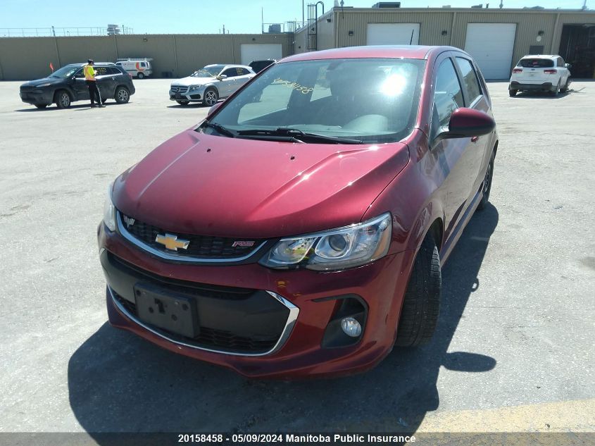 2017 Chevrolet Sonic Ltz VIN: 1G1JF6SB1H4141922 Lot: 20158458