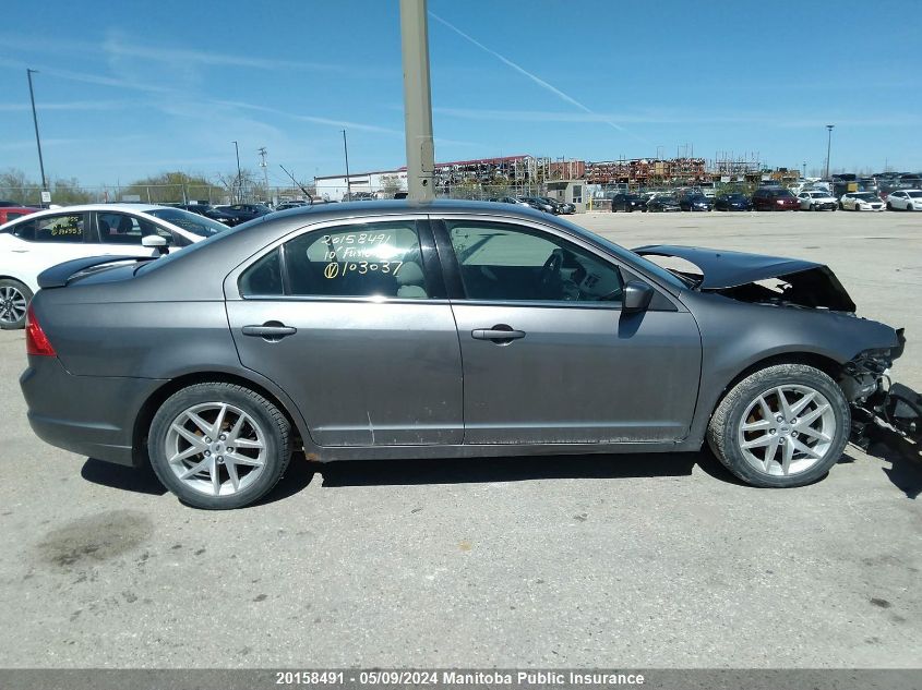 2010 Ford Fusion Sel VIN: 3FAHP0JA3AR103037 Lot: 20158491