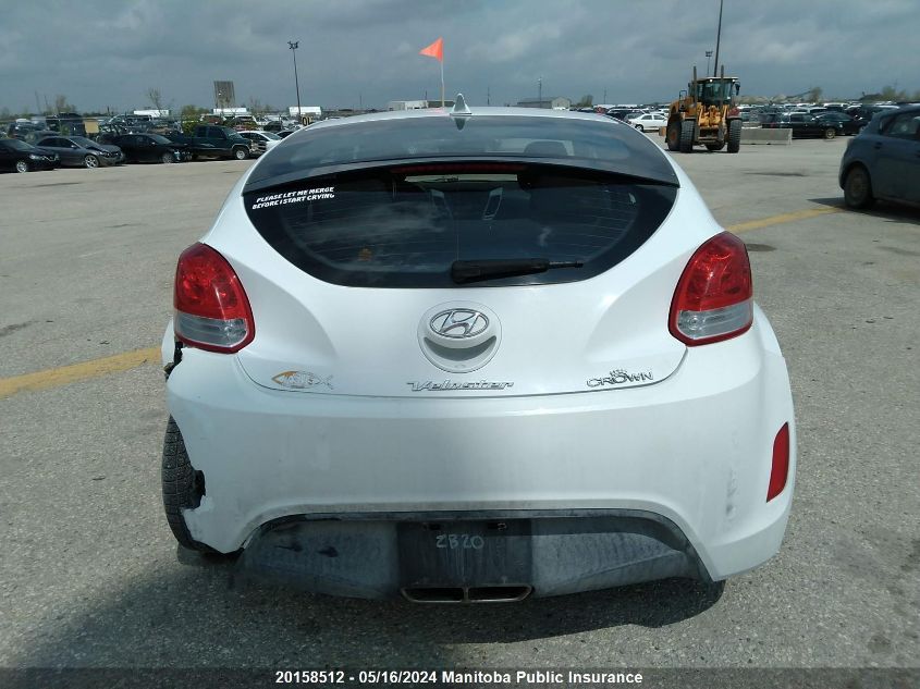 2016 Hyundai Veloster VIN: KMHTC6AD2GU293925 Lot: 20158512