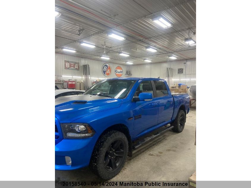 2018 Dodge Ram 1500 Sport Crew Cab VIN: 1C6RR7MT1JS177728 Lot: 20158540