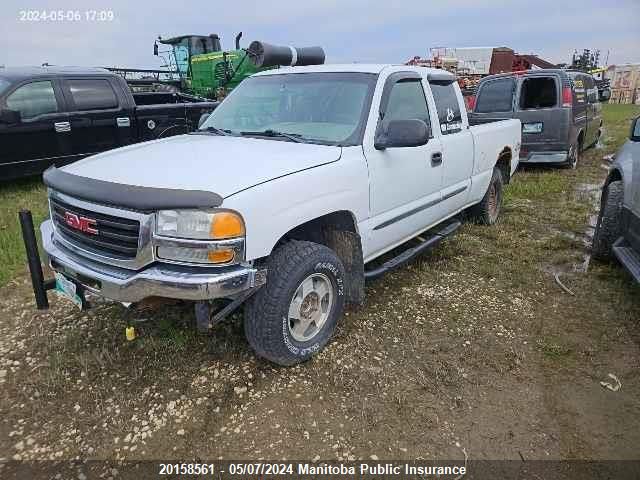 2003 GMC Sierra 1500 Ext Cab VIN: 1GTEK19T83E113768 Lot: 20158561