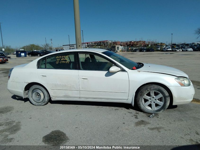 2003 Nissan Altima 2.5 S VIN: 1N4AL11D93C299435 Lot: 20158569