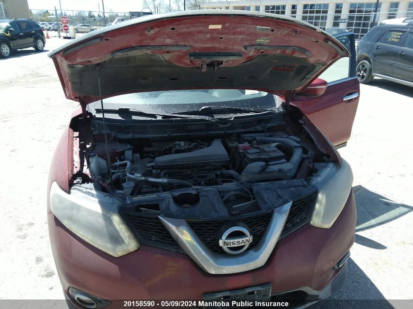 2015 Nissan Rogue Sv VIN: 5N1AT2MT1FC846488 Lot: 20158590