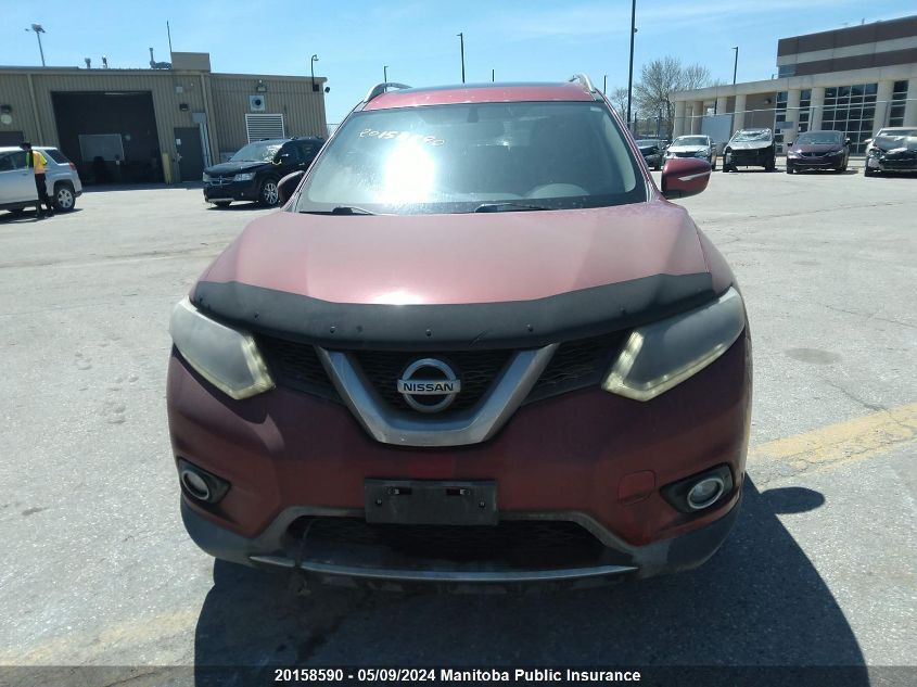 2015 Nissan Rogue Sv VIN: 5N1AT2MT1FC846488 Lot: 20158590