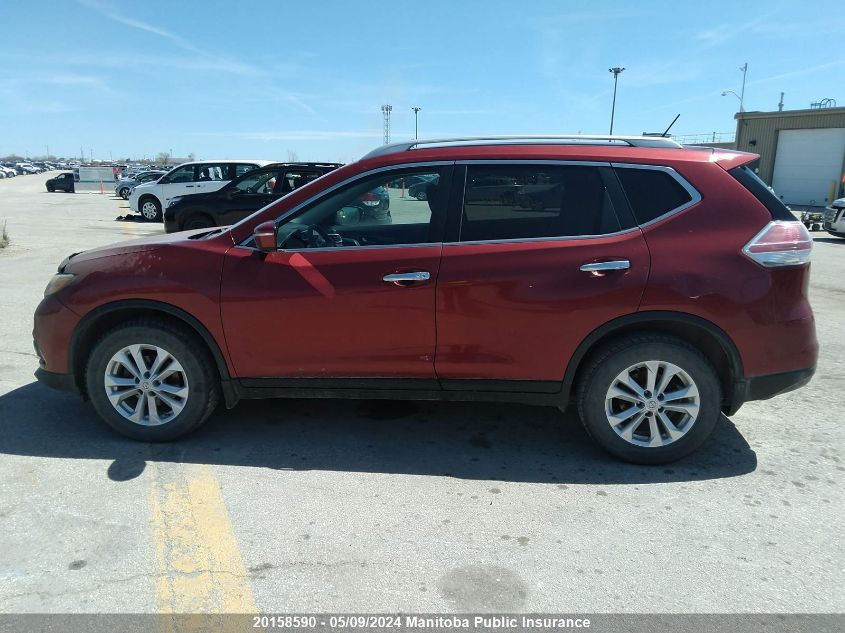 2015 Nissan Rogue Sv VIN: 5N1AT2MT1FC846488 Lot: 20158590