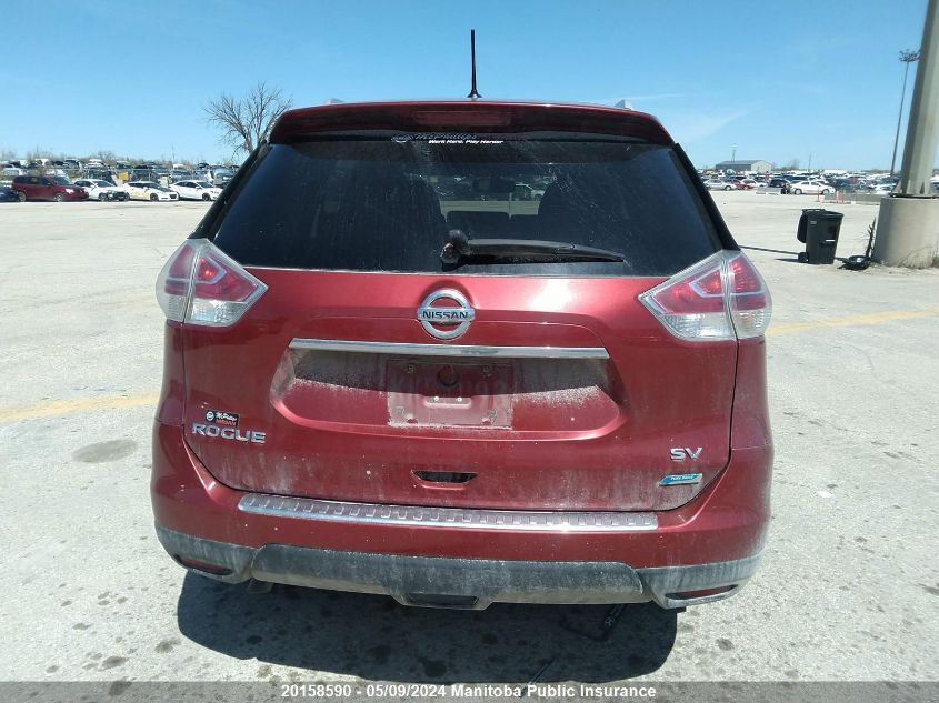 2015 Nissan Rogue Sv VIN: 5N1AT2MT1FC846488 Lot: 20158590