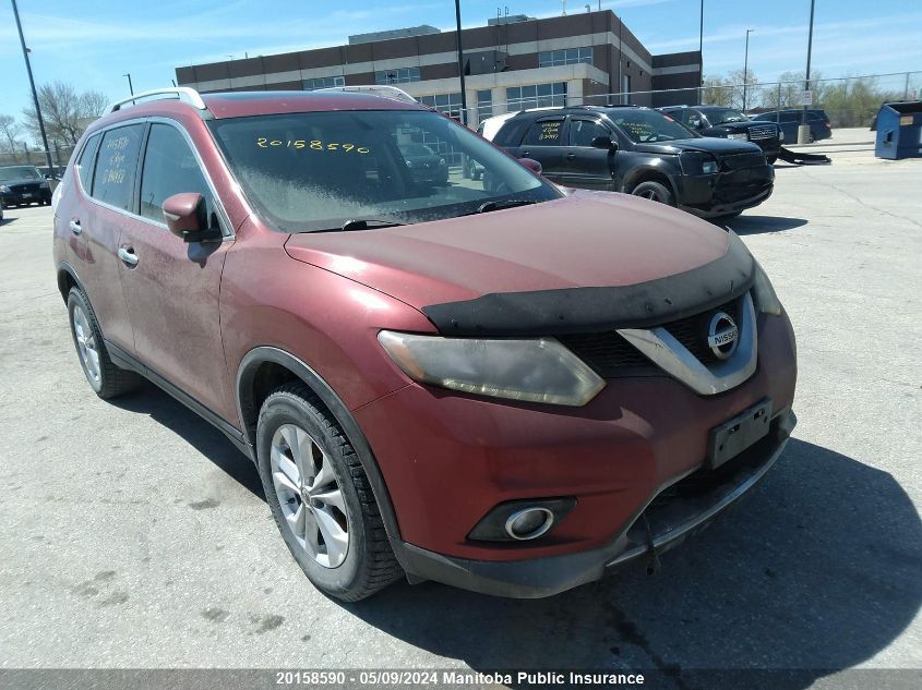 2015 Nissan Rogue Sv VIN: 5N1AT2MT1FC846488 Lot: 20158590