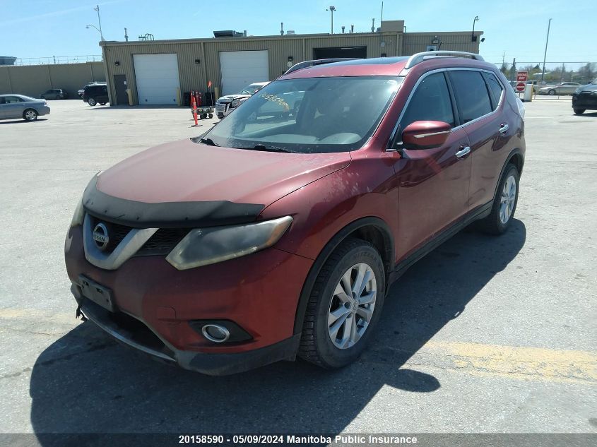 2015 Nissan Rogue Sv VIN: 5N1AT2MT1FC846488 Lot: 20158590