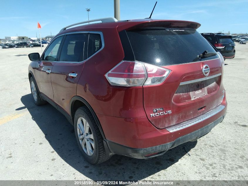 2015 Nissan Rogue Sv VIN: 5N1AT2MT1FC846488 Lot: 20158590