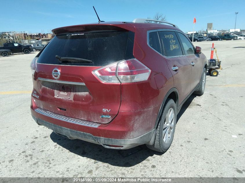 2015 Nissan Rogue Sv VIN: 5N1AT2MT1FC846488 Lot: 20158590