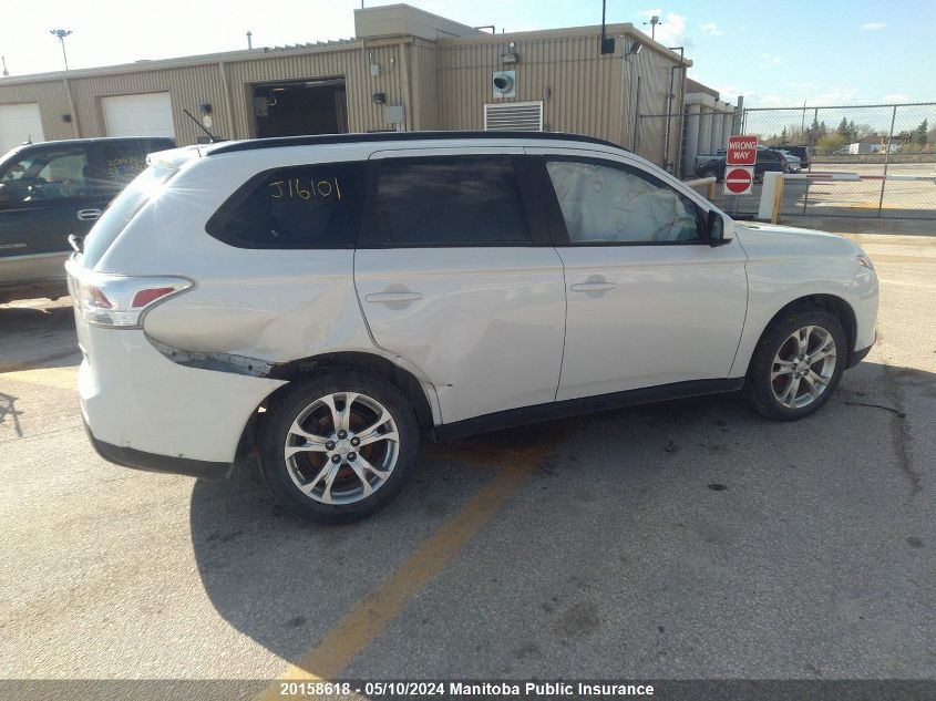 2014 Mitsubishi Outlander Es VIN: JA4AZ2A34EZ606820 Lot: 20158618