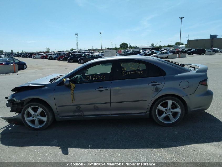 2008 Mazda Mazda6 Sport Gs V6 VIN: 1YVHP84DX85M00943 Lot: 20158650