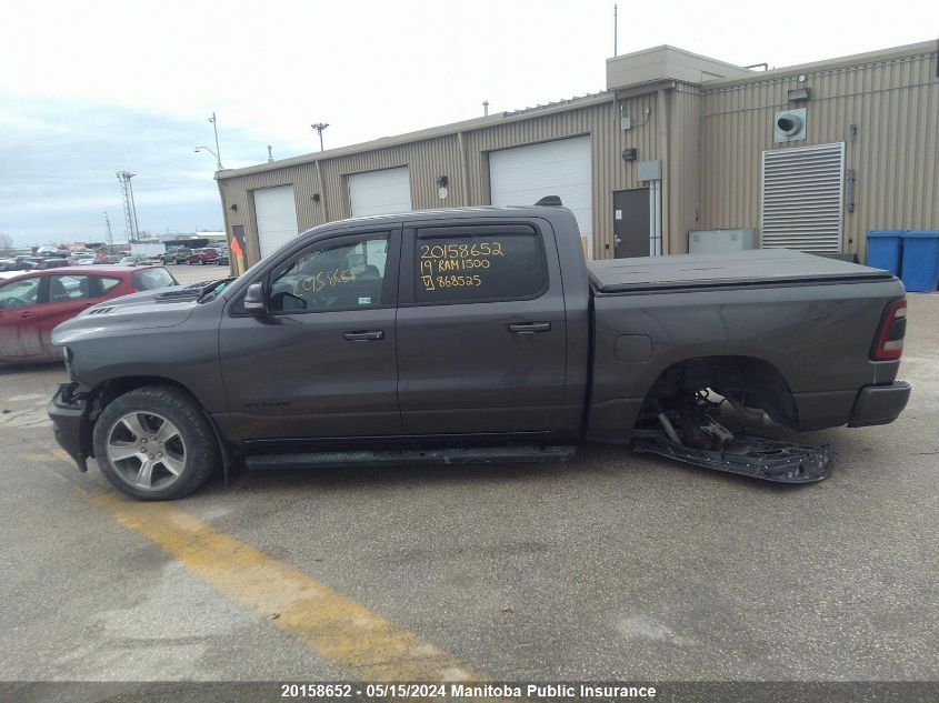 2019 Dodge Ram 1500 Sport Crew Cab VIN: 1C6SRFLT6KN868525 Lot: 20158652