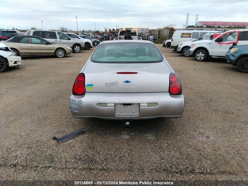 2005 Chevrolet Monte Carlo Ls VIN: 2G1WW12E859242399 Lot: 20158669