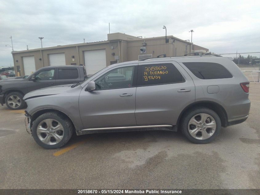 2014 Dodge Durango Limited VIN: 1C4RDJDG2EC976134 Lot: 20158670