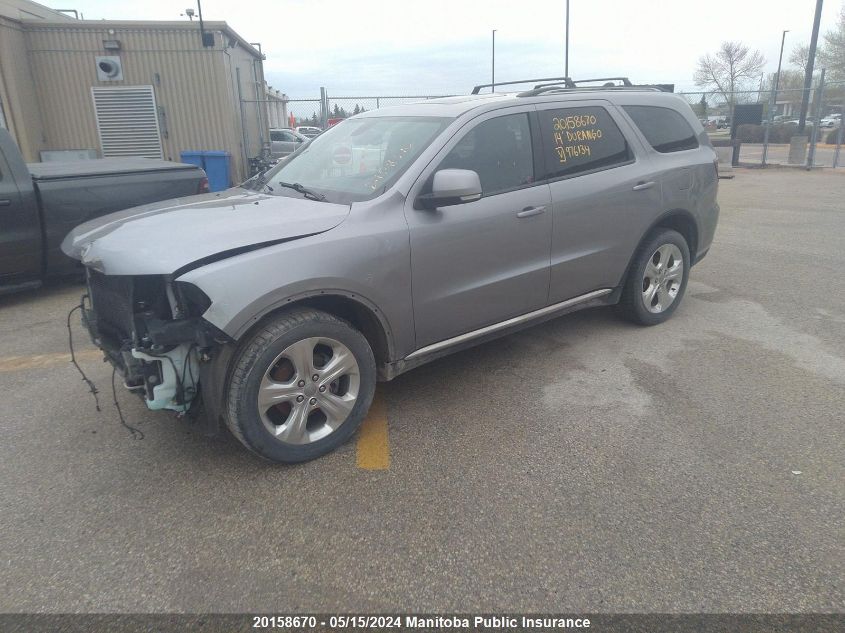 2014 Dodge Durango Limited VIN: 1C4RDJDG2EC976134 Lot: 20158670