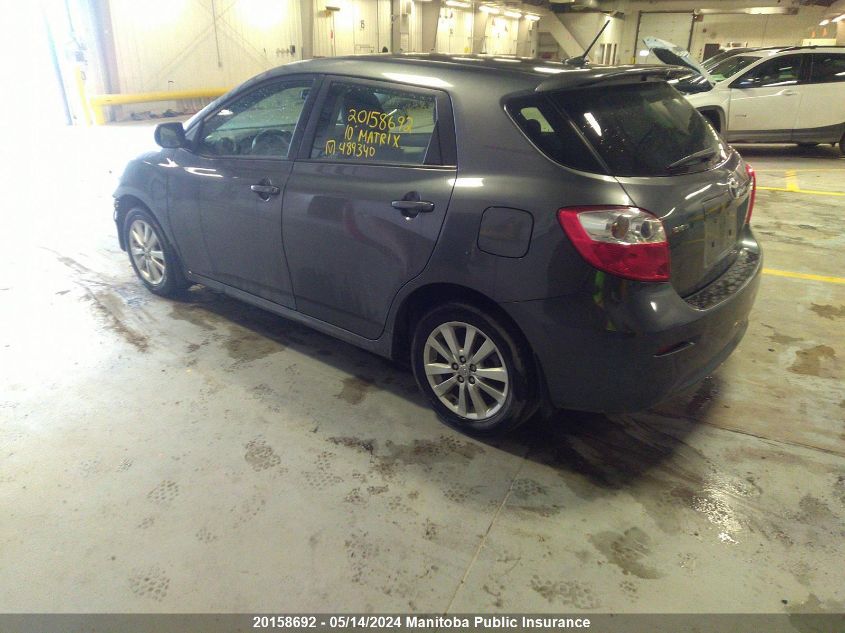 2010 Toyota Matrix VIN: 2T1KU4EE0AC489340 Lot: 20158692