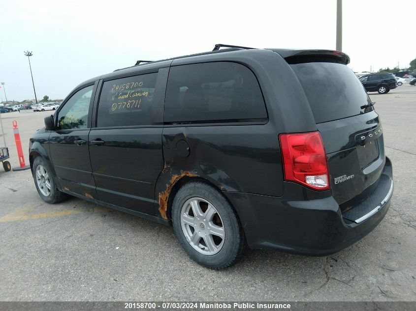 2011 Dodge Grand Caravan Sxt VIN: 2D4RN4DG4BR778711 Lot: 20158700