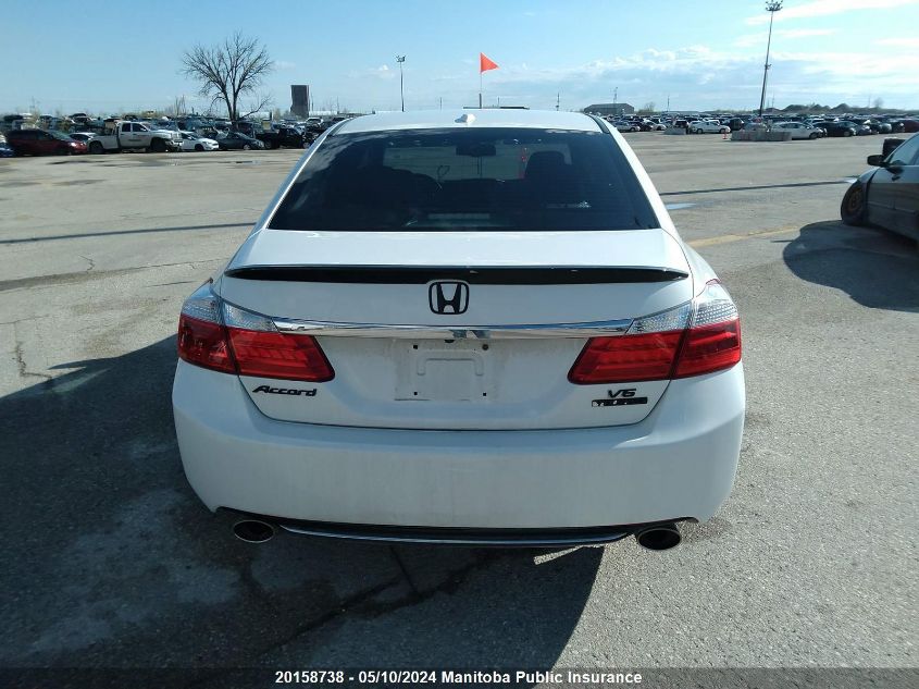 2013 Honda Accord Touring V6 VIN: 1HGCR3F95DA801986 Lot: 20158738