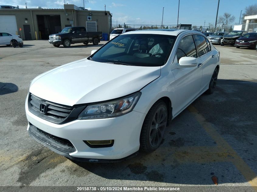 2013 Honda Accord Touring V6 VIN: 1HGCR3F95DA801986 Lot: 20158738