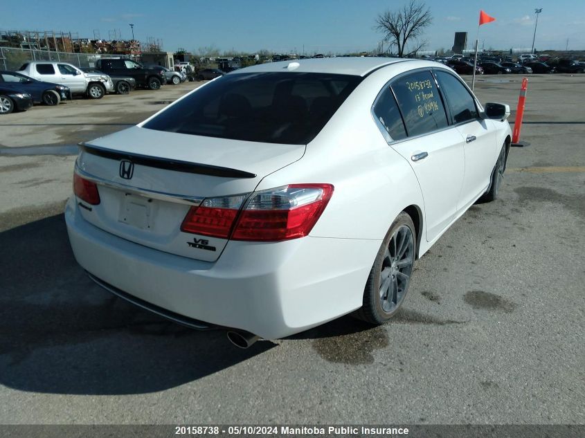 2013 Honda Accord Touring V6 VIN: 1HGCR3F95DA801986 Lot: 20158738