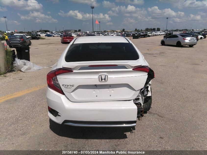 2019 Honda Civic Ex VIN: 2HGFC2F73KH012466 Lot: 20158740