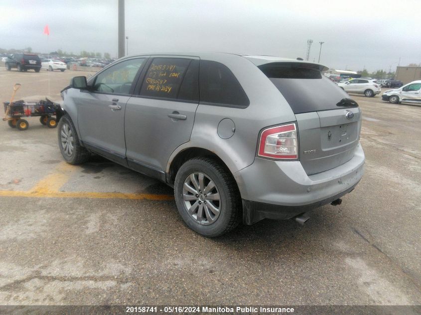 2007 Ford Edge Se VIN: 2FMDK49C87BB30547 Lot: 20158741