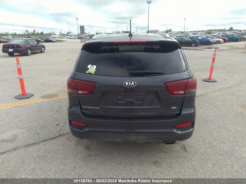 2019 Kia Sorento Ex VIN: 5XYPGDA34KG470250 Lot: 20158765