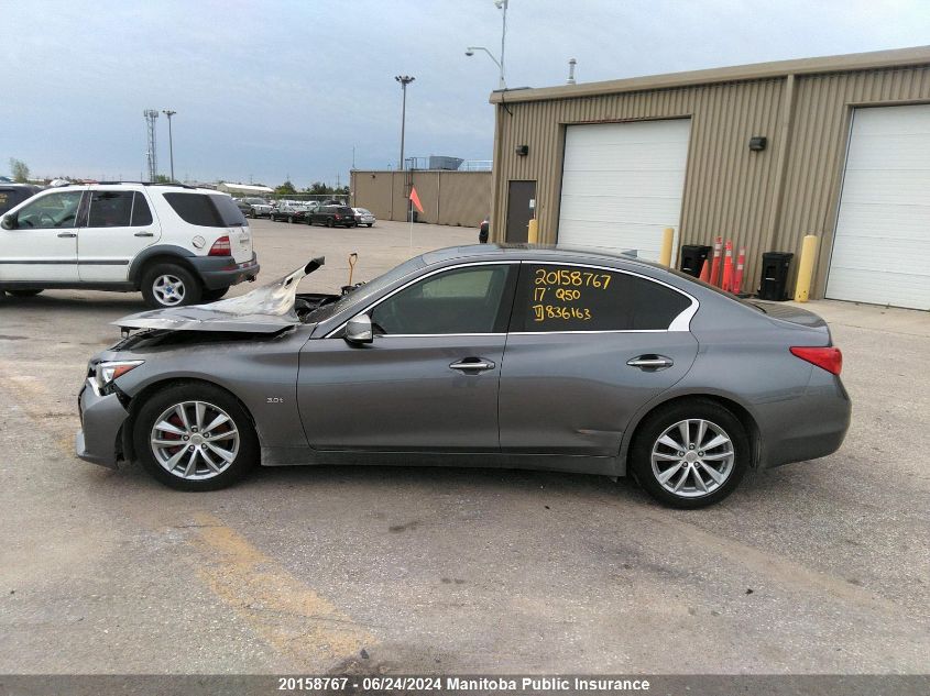 2017 Infiniti Q50 3.0T VIN: JN1EV7AR3HM836163 Lot: 20158767