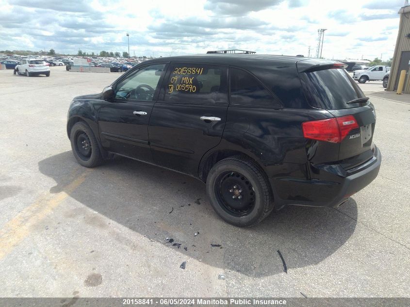 2009 Acura Mdx VIN: 2HNYD282X9H005590 Lot: 20158841