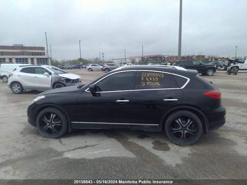 2011 Infiniti Ex35 VIN: JN1AJ0HRXBM853296 Lot: 20158843