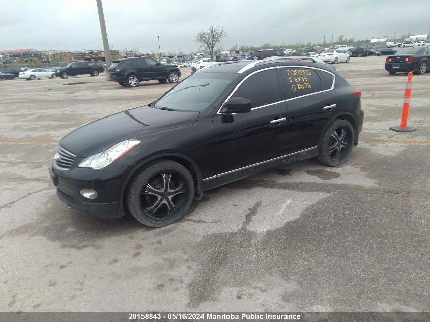 2011 Infiniti Ex35 VIN: JN1AJ0HRXBM853296 Lot: 20158843