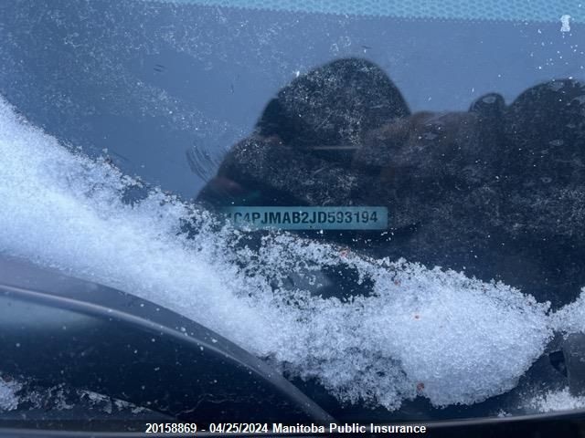 2018 Jeep Cherokee Sport VIN: 1C4PJMAB2JD593194 Lot: 20158869