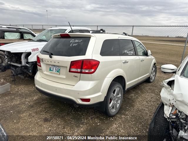 2012 Dodge Journey R/T VIN: 3C4PDDFG0CT334597 Lot: 20158871