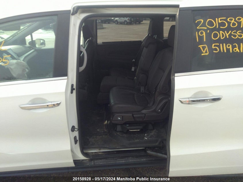 2019 Honda Odyssey Ex-L VIN: 5FNRL6H62KB511921 Lot: 20158928