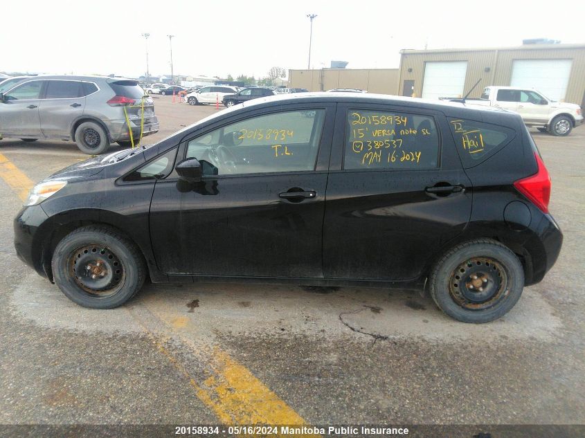 2015 Nissan Versa Note Sl VIN: 3N1CE2CP9FL380537 Lot: 20158934