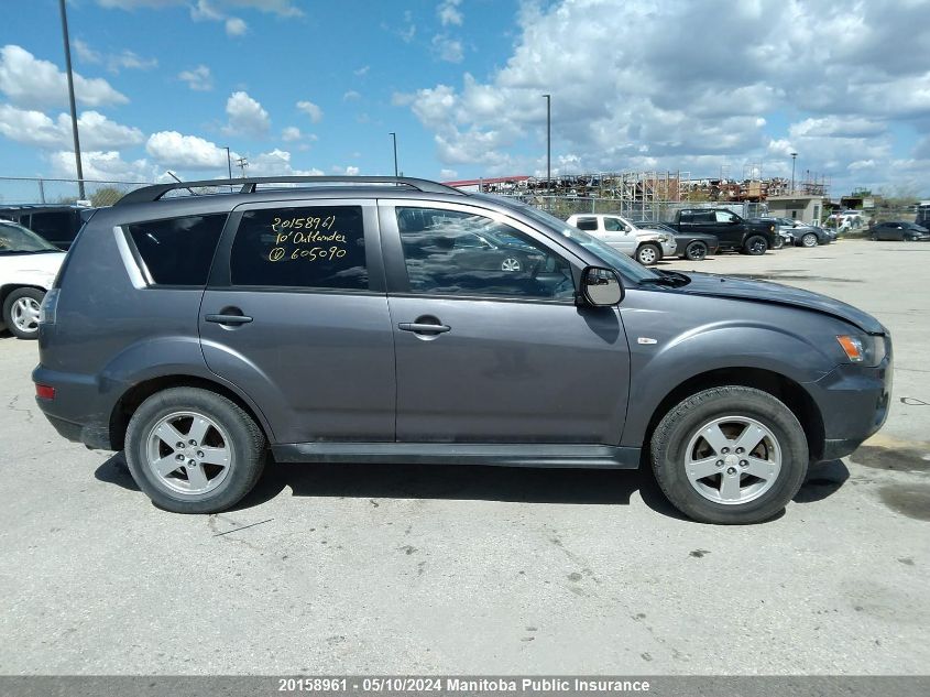 2010 Mitsubishi Outlander Se VIN: JA4AS2AW9AZ605090 Lot: 20158961