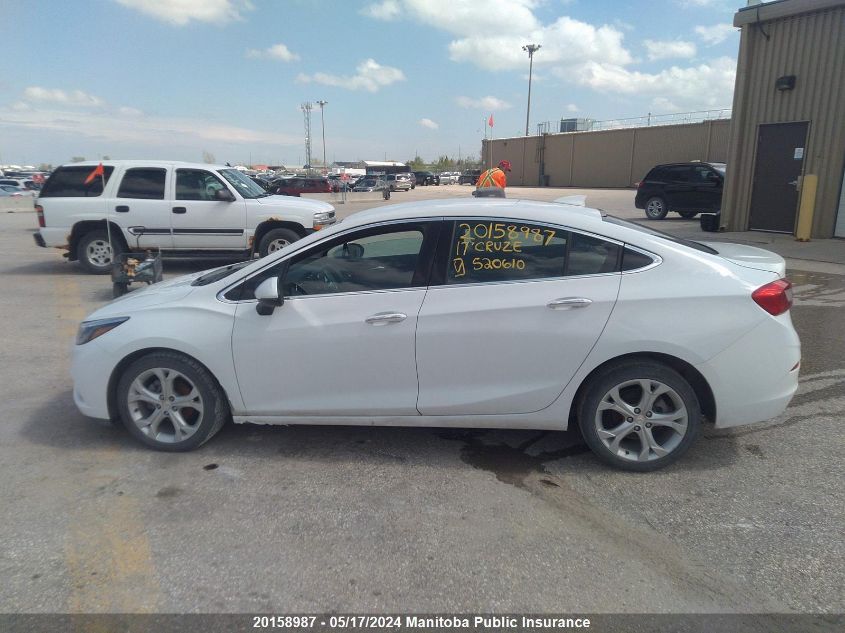 2017 Chevrolet Cruze Premier Turbo VIN: 3G1BF5SM4HS520610 Lot: 20158987