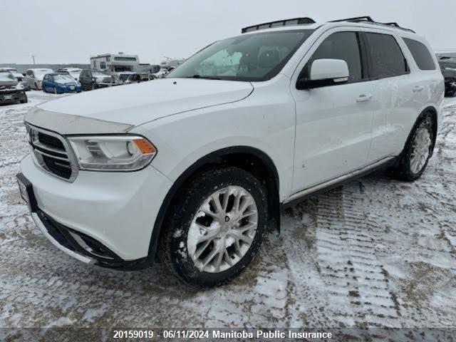 2016 Dodge Durango Limited VIN: 1C4RDJDG3GC409787 Lot: 20159019