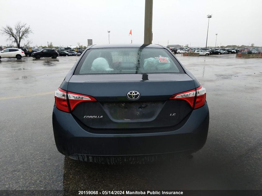 2016 Toyota Corolla Le VIN: 2T1BURHE5GC484541 Lot: 20159068