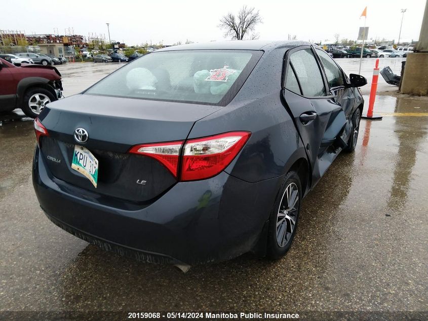 2016 Toyota Corolla Le VIN: 2T1BURHE5GC484541 Lot: 20159068