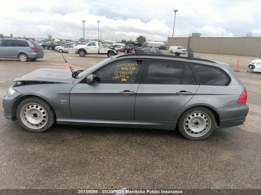 2011 BMW 328I xDrive Touring VIN: WBAUU3C57BA542978 Lot: 20159099