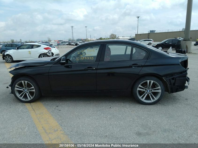 2014 BMW 3 Series VIN: WBA3C3C53EF983335 Lot: 20159106